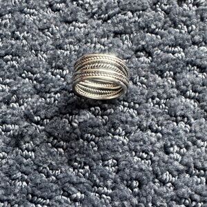 Elegant Silver Braided Ring